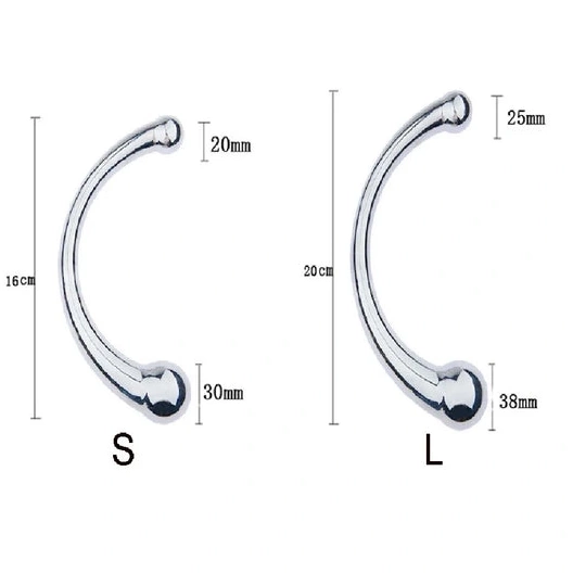 Stainless 5858 Double Elegant Hook Ended Anal Steel 0812
